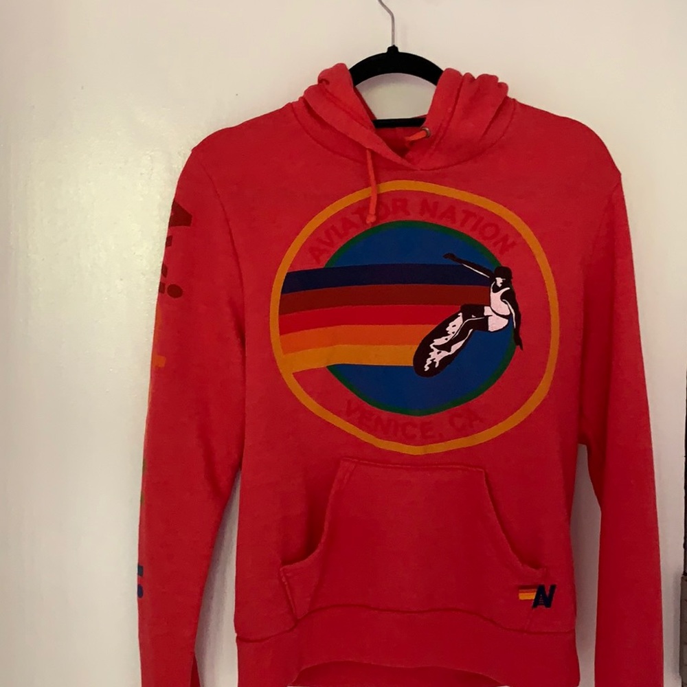 Aviator Nation Red Hoodie